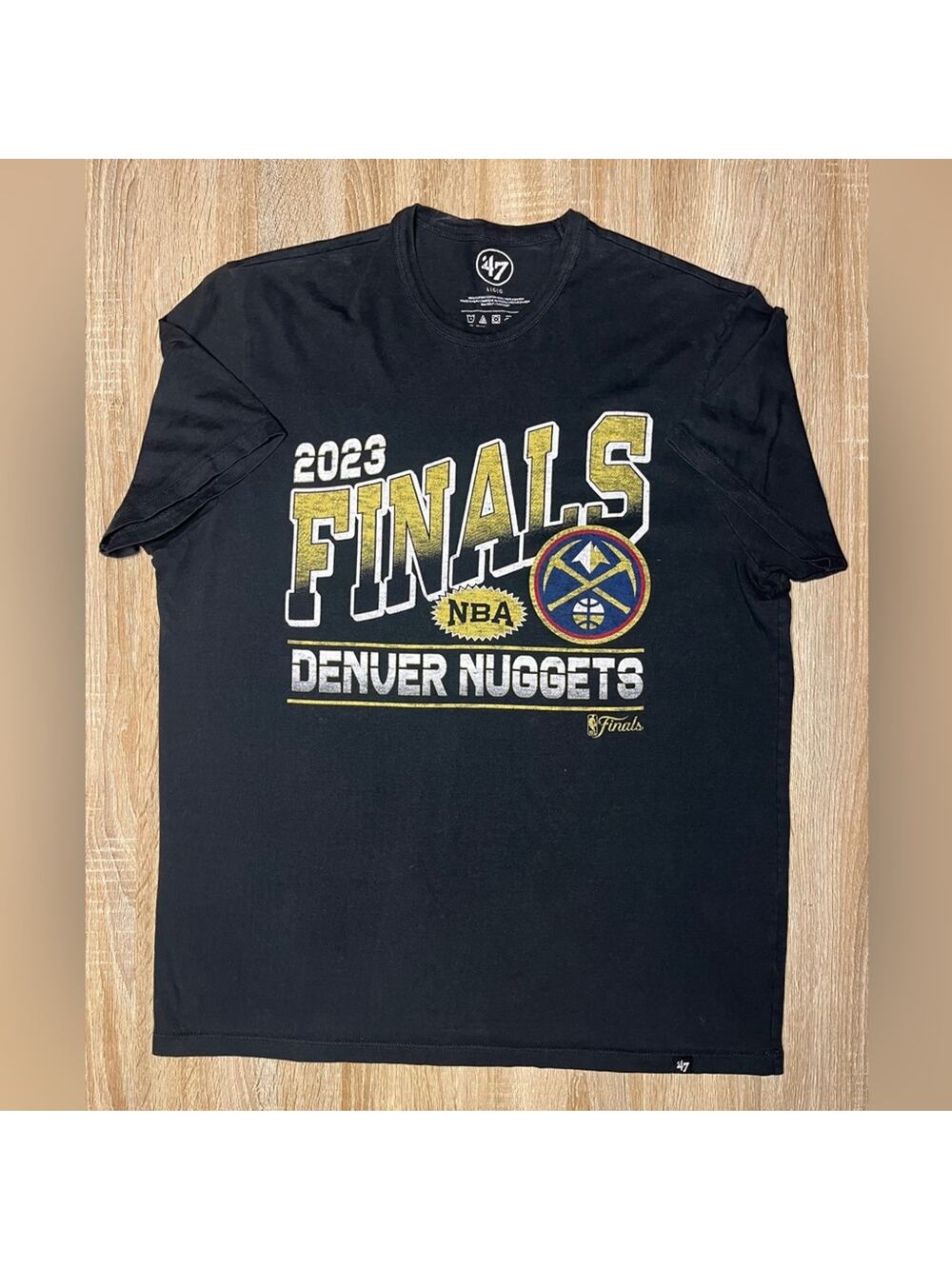 Denver Nuggets 2023 NBA Finals Champions 47 Vintage Retro Black TShirt